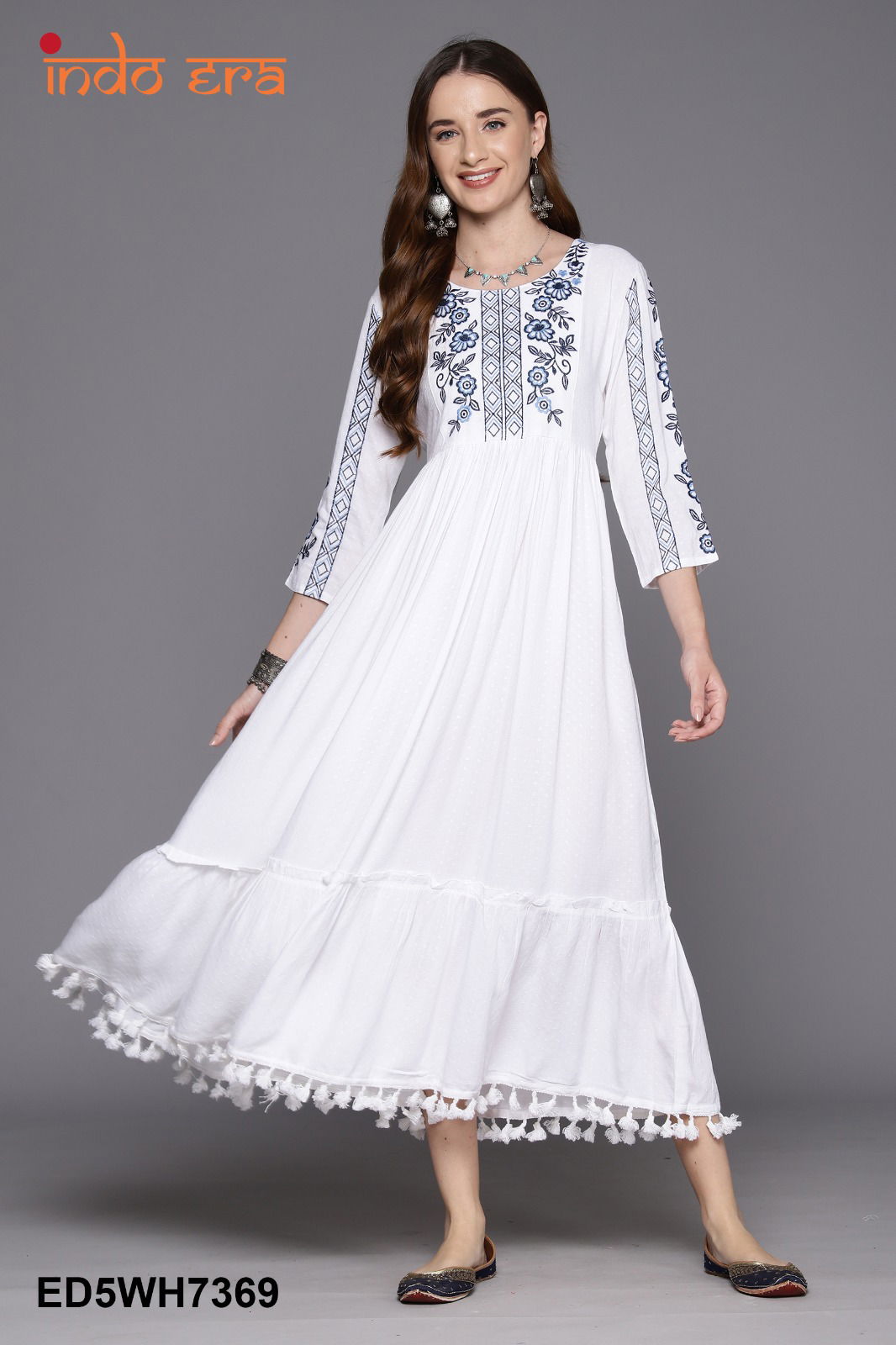2426 Indo Era Embroidery Long Anarkali Kurtis Wholesale In Delhi
